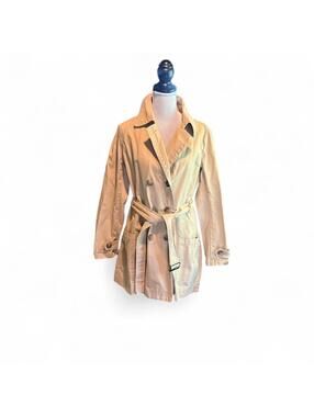 Gap tan vintage trench coat with , heavy cotton Size L #trenchcoat #outerwear